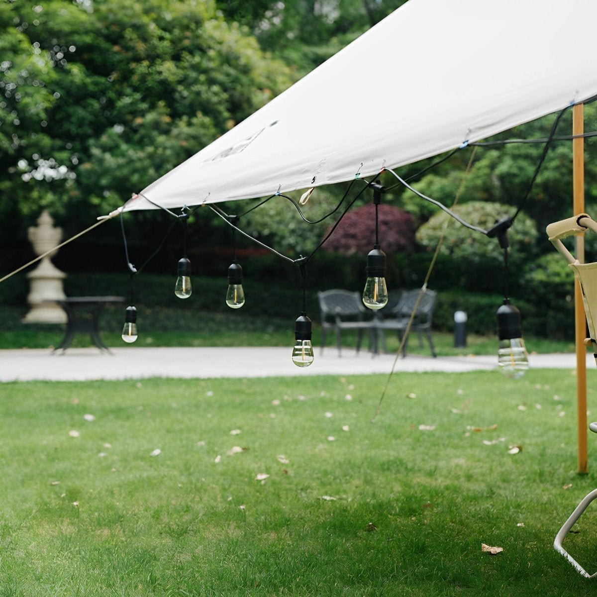 LED Lichterkette Solar & Stecker Edison-Stil Garten IP55 – Bild 14