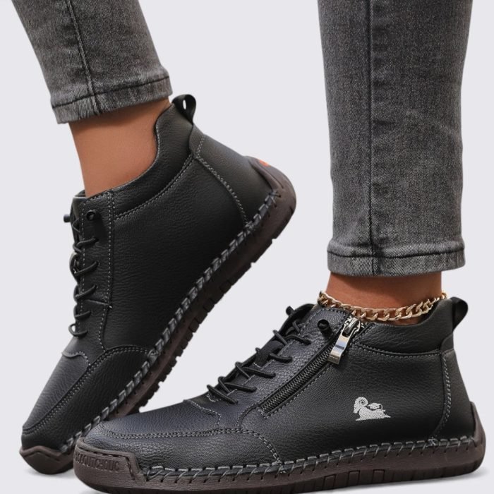 Damen-Schuhe-mit-Reissverschluss-Knochelschuhe-Flache-Sohle-3_4d232a4c
