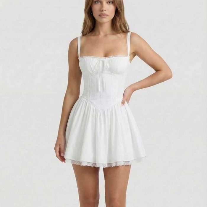elara-mini-dress-white-corset-lace-trim-a-line-skirt-lauven-brand-elegant-feminine-style